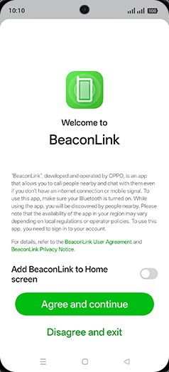 Step 5: Tap on Agree and continue.