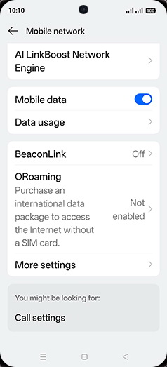 Step 4: Tap on Data usage.
