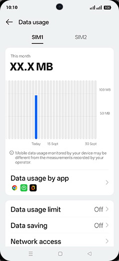Step 5: Tap on Data saving.