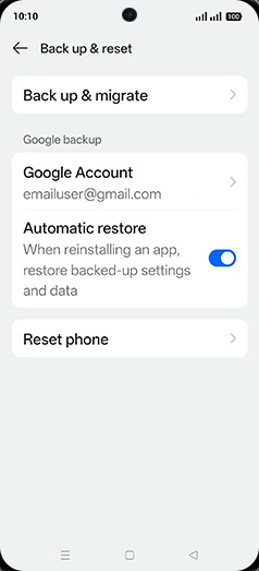 Step 5: Tap on Reset phone.