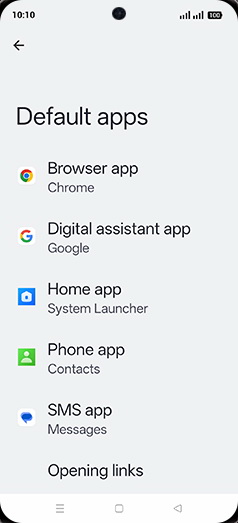 Step 5: Tap on Browser app.