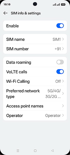 Step 8: Tap on Data roaming to turn ON.