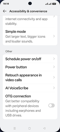 Step 4: Tap on AI VoiceScribe.