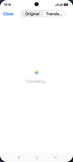 Step 8: Translating document.