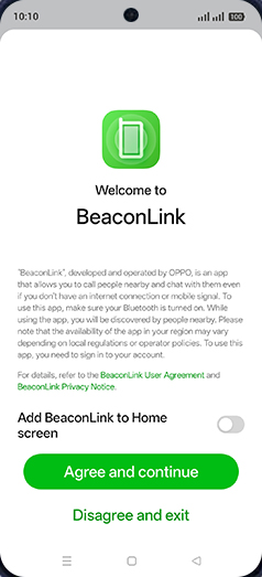 Step 5: Tap on Agree and continue.