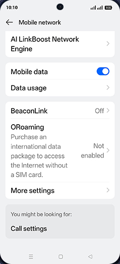 Step 4: Tap on Data usage.