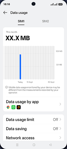 Step 5: Tap on Data saving.