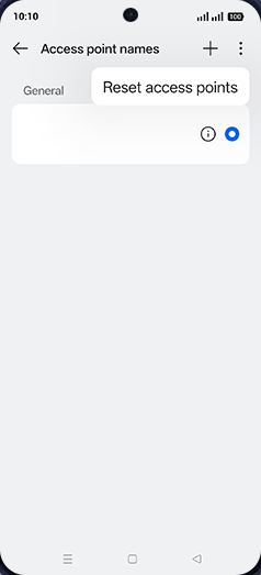 Step 7: Tap on Reset access points.