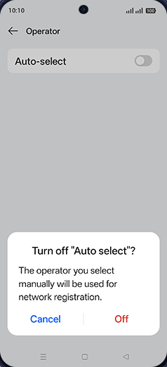 Step 7: Tap on Off.