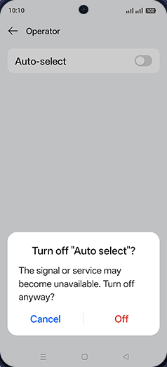 Step 8: Tap on Off.