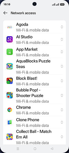 Step 6: Tap on desired App.