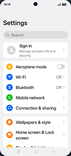 Step 3: Tap on Mobile network.
