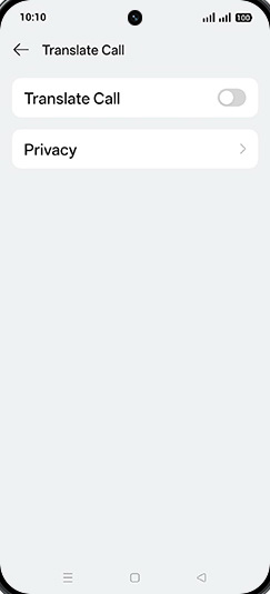 Step 8: Tap on Translate Call to turn ON.
