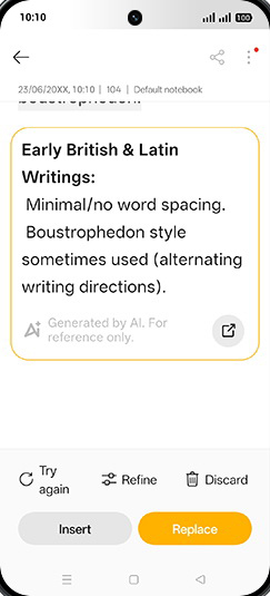 Step 13: Tap on Replace.