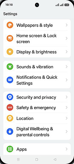 Step 3: Tap on Sound & vibration.