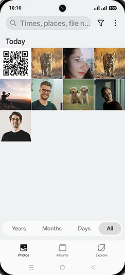 Step 3: Tap on Albums tab.