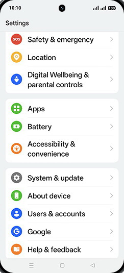 Step 3: Tap on Accessibility & convenience.