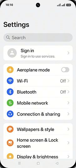 Step 3: Tap on Mobile network.