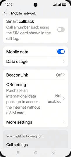 Step 4: Tap on Data usage.