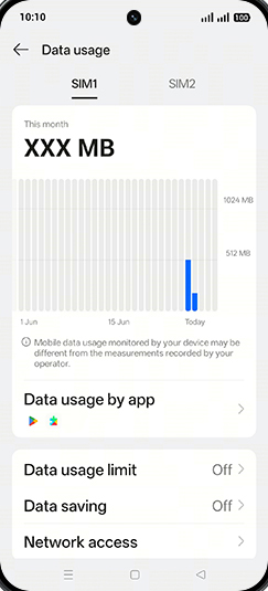 Step 5: Tap on Data saving.
