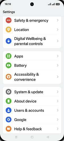 Step 3: Tap on System & updates.