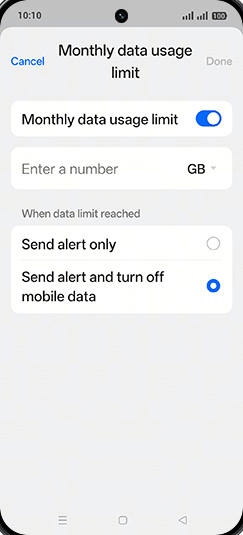 Step 18: Tap on Enter a number.