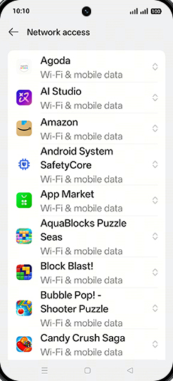 Step 6: Tap on desired App.
