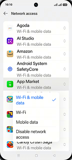Step 7: Tap on desired option.
