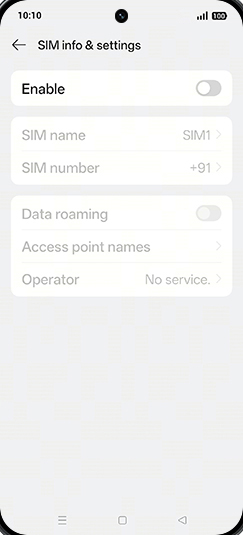 Step 5: Tap on Enable to turn ON.