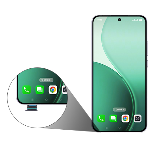 Step 4: Carefully insert the SIM card tray into the Device.