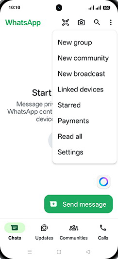 Step 4: Tap on Settings.
