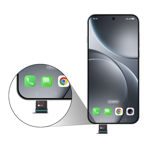 Step 2: Pull out the SIM card tray gently from the Device.