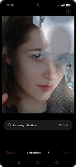 Step 11: Removing reflections.