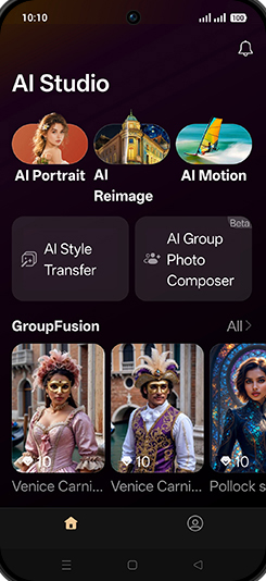 Step 4: Tap on AI Reimage.