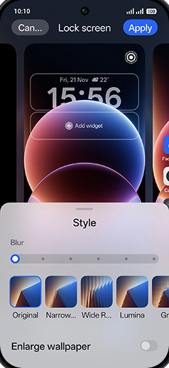 Step 7: Select desired Style.