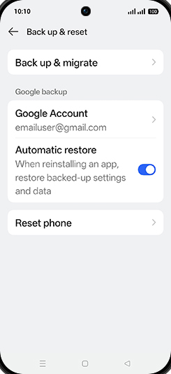 Step 5: Tap on Reset phone.