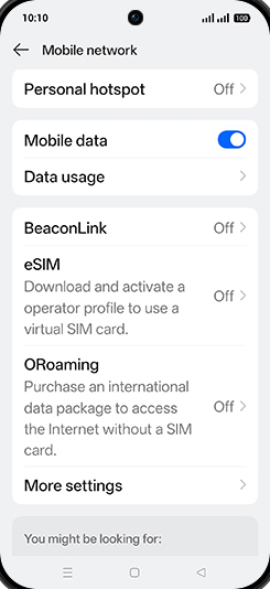 Step 6: Tap on Data usage.