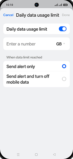Step 12: Tap on Enter a number.