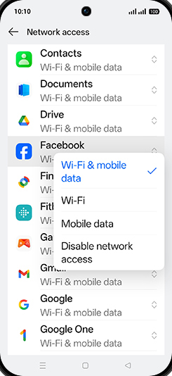 Step 7: Tap on desired option.