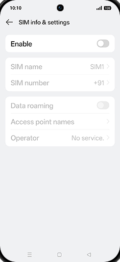 Step 5: Tap on Enable to turn ON.
