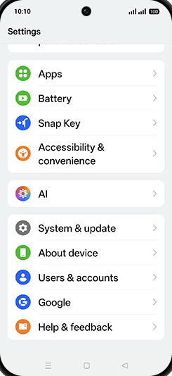 Step 3: Tap on AI.