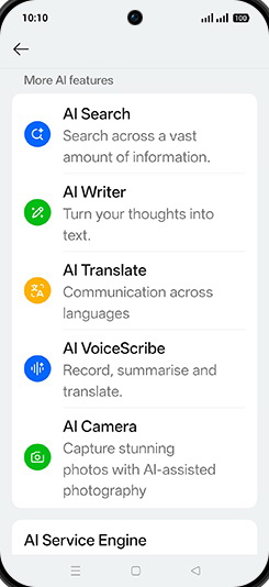 Step 4: Tap on AI Writer.