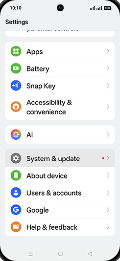 Step 3: Tap on AI.