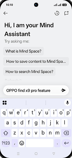 Step 9: Type anything you want ask.