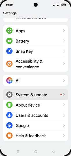 Step 3: Tap on AI.
