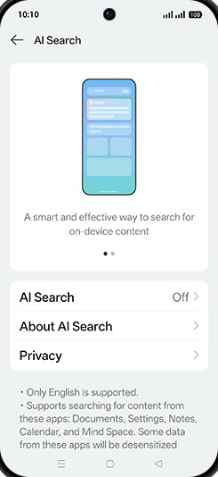 Step 5: Tap on AI Search.