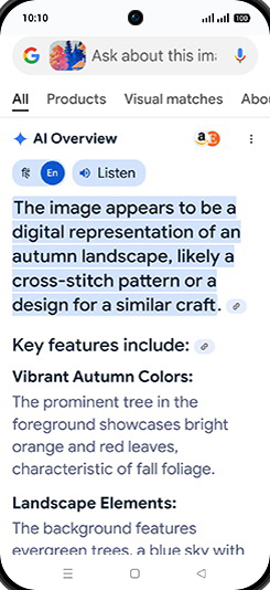 Step 7: Use circle to search.