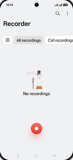 Step 3: Tap on Record icon.