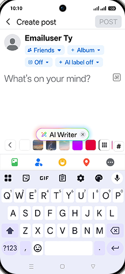 Step 4: Tap on AI Writer.
