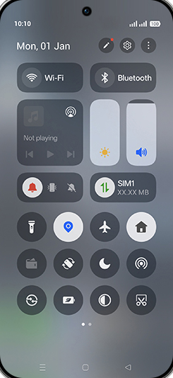 Step 2: Tap on Mobile data icon.